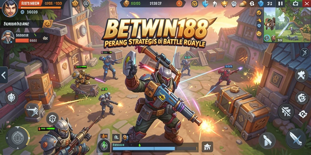 Screenshot gameplay BETWIN188 yang menampilkan aksi Battle Royale yang seru.