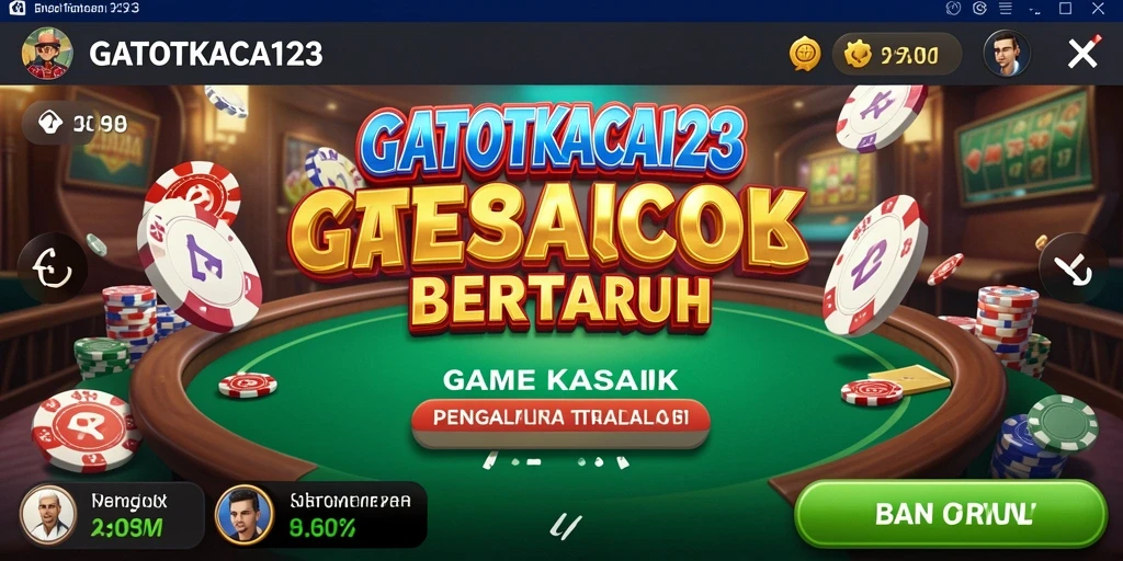 Tampilan gameplay menarik dari GATOTKACA123 di kategori Kasino.