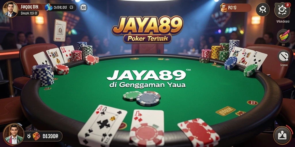 Tampilan menarik gameplay Poker di JAYA89 dengan banyak pemain.