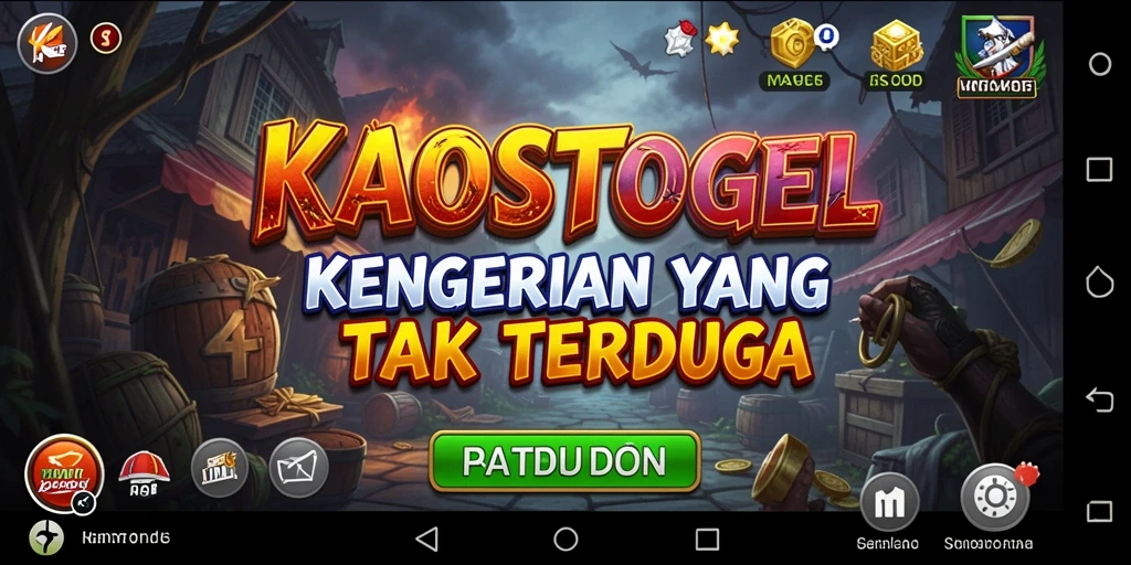 Tampilan mencekam dari gameplay KAOSTOGEL yang penuh ketegangan.