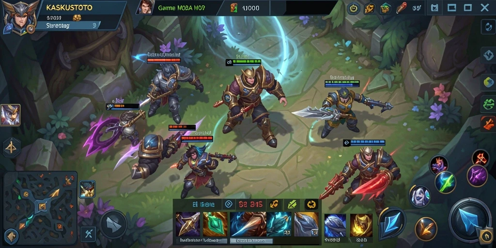 Gameplay KASKUSTOTO yang menarik dan seru dalam aksi MOBA.