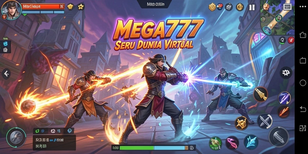 Tampilan pertarungan aksi seru di MEGA777.