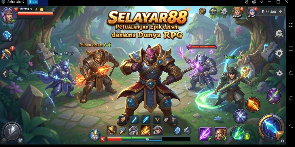 Tampilan gameplay <strong>SELAYAR88</strong> yang seru di dunia RPG yang menakjubkan.