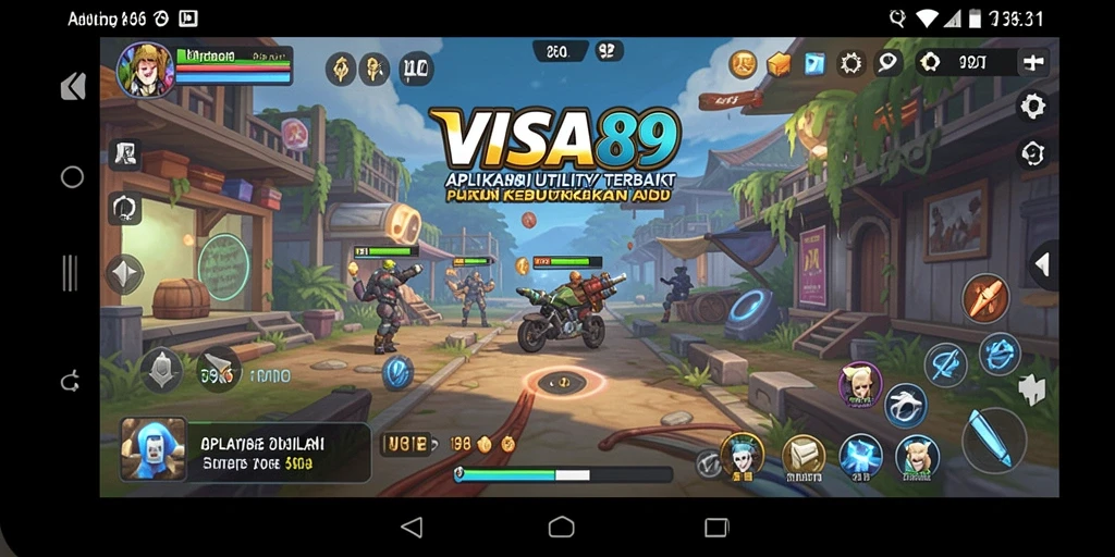 Tampilan utama aplikasi utility VISA89 dengan fitur terintegrasi.