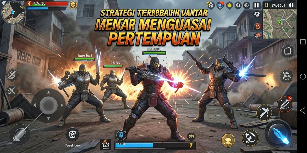 Screenshot utama WA369 menampilkan aksi strategi yang intens dan mendebarkan.